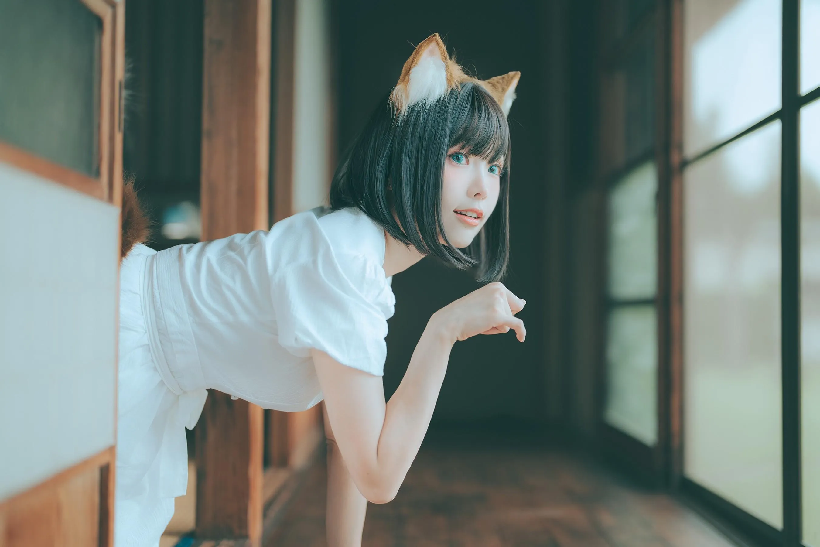 ElyEE子 – NO.114 2023.July B-Dongitsune ~White dress 白洋裝狐少女 [60P]插图7